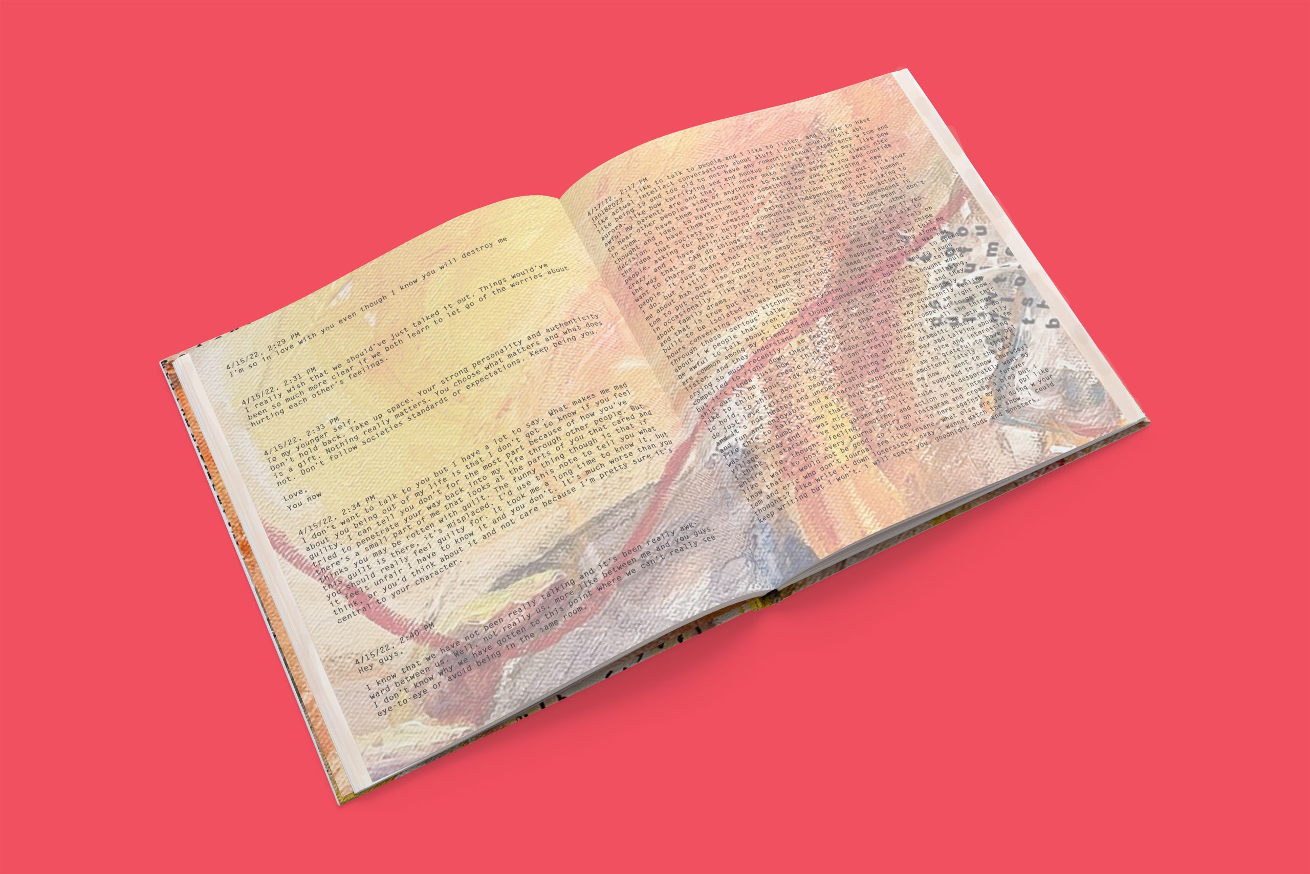 Unspoken Words book open